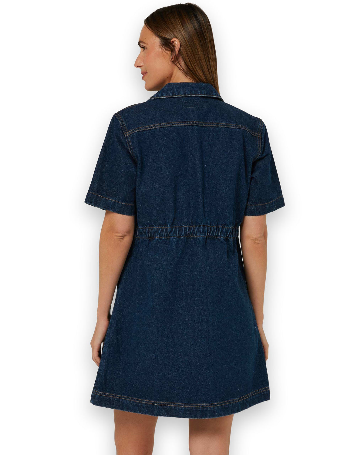 Pilbara Womens Josie Short Sleeve Denim Dress