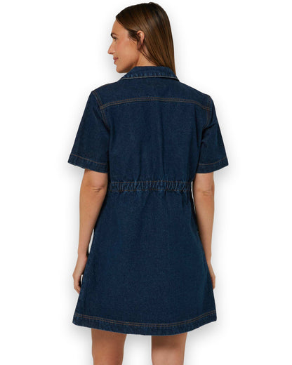 Pilbara Womens Josie Short Sleeve Denim Dress