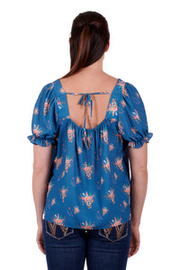 WOMENS SUZETTE SS BLOUSE