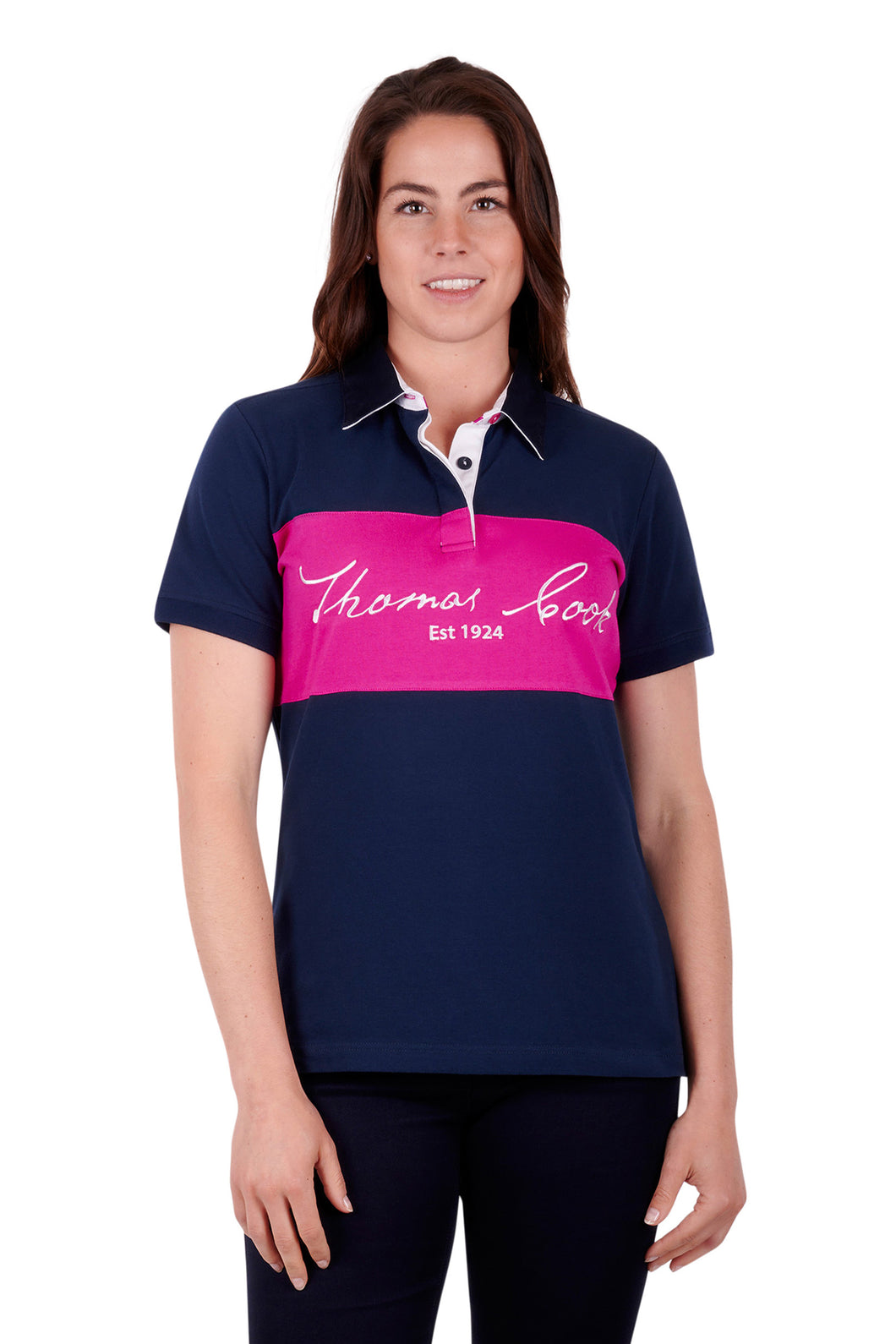 WOMENS LACEY SS POLO