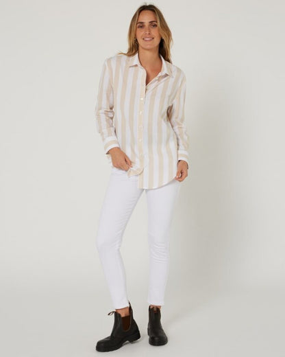 Pilbara Womens Jacquelin Classic Cotton Long Sleeve Shirt