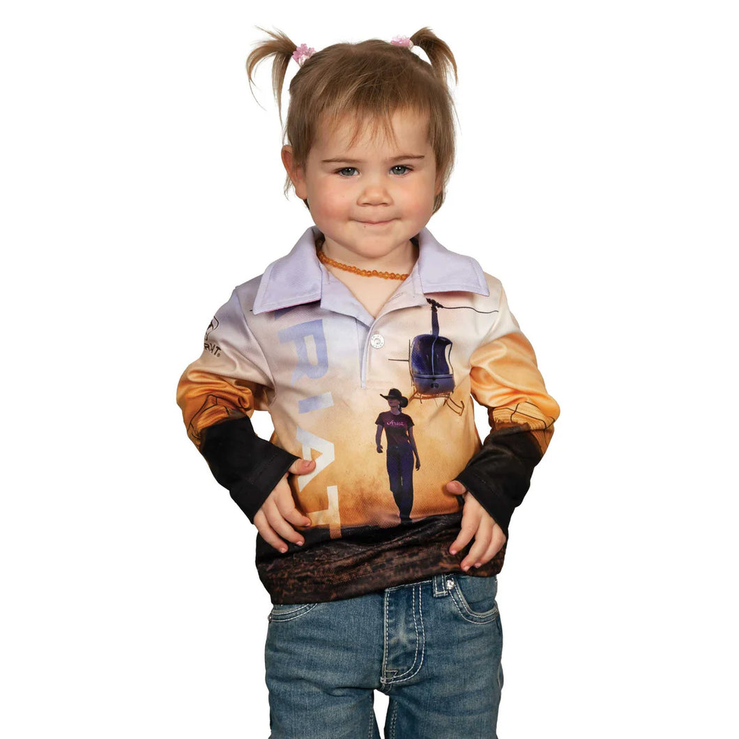 Ariat Kids Fishing Shirt Outback Cowgirl