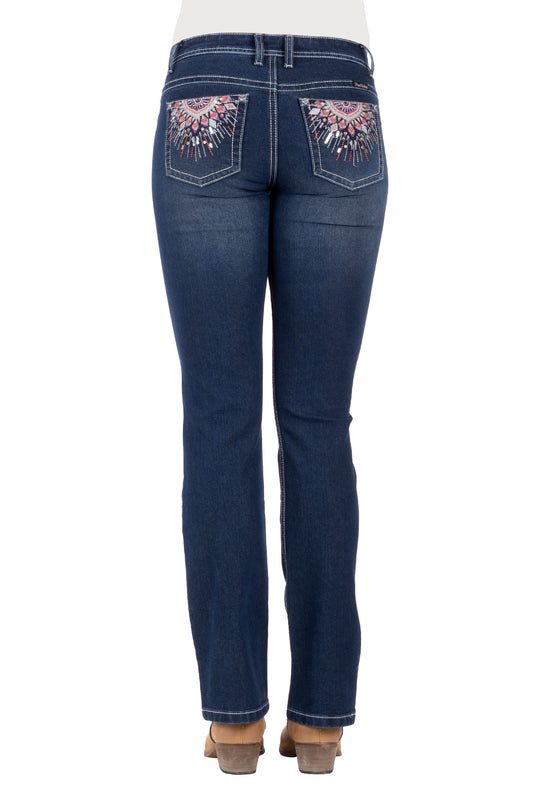 Pure Western Womens Adeline Bootcut Jeans 32 Inch Leg