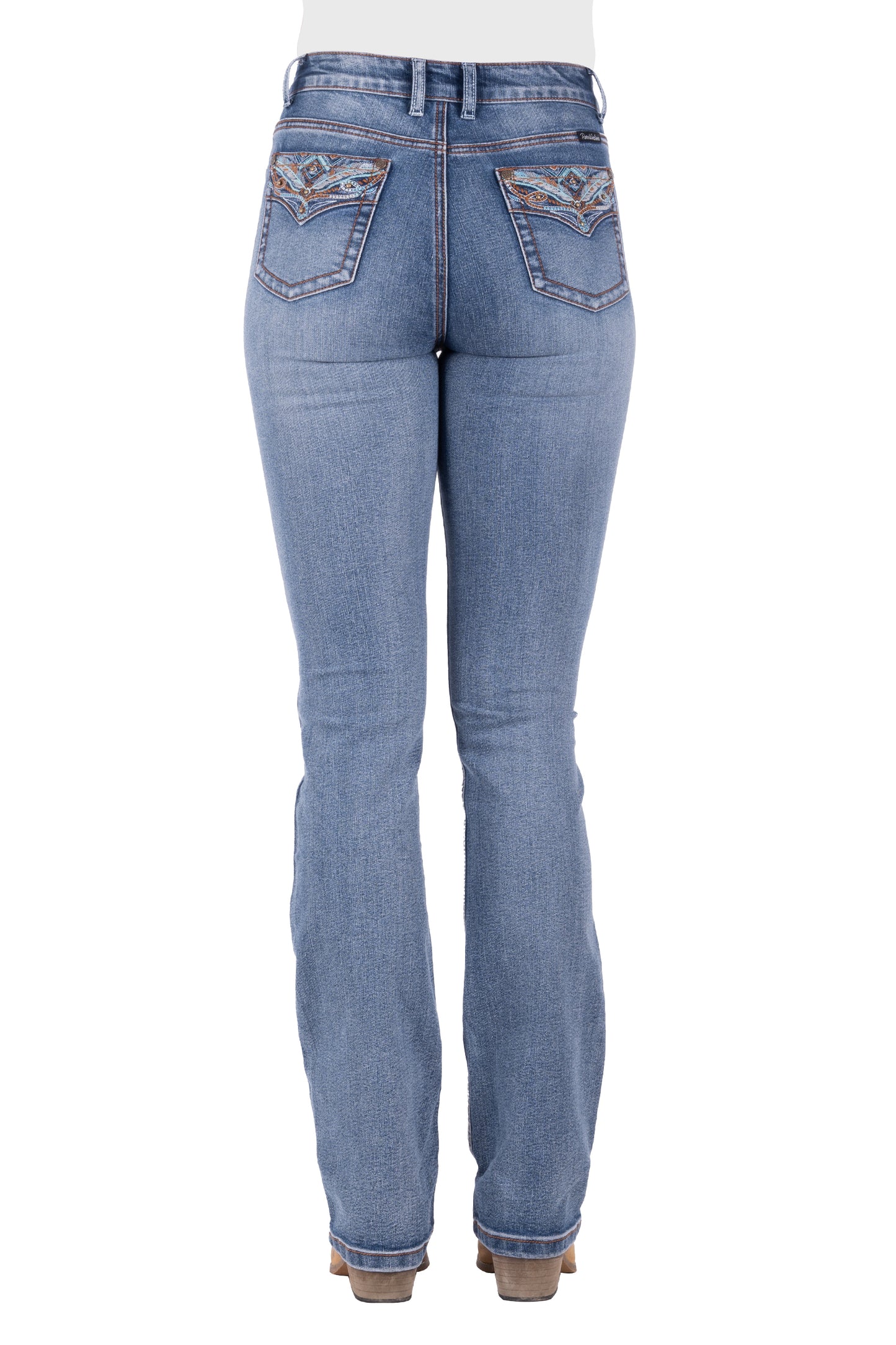 Pure Western Womens Nina Hi Rise Bootcut Jeans 34 Inch Leg