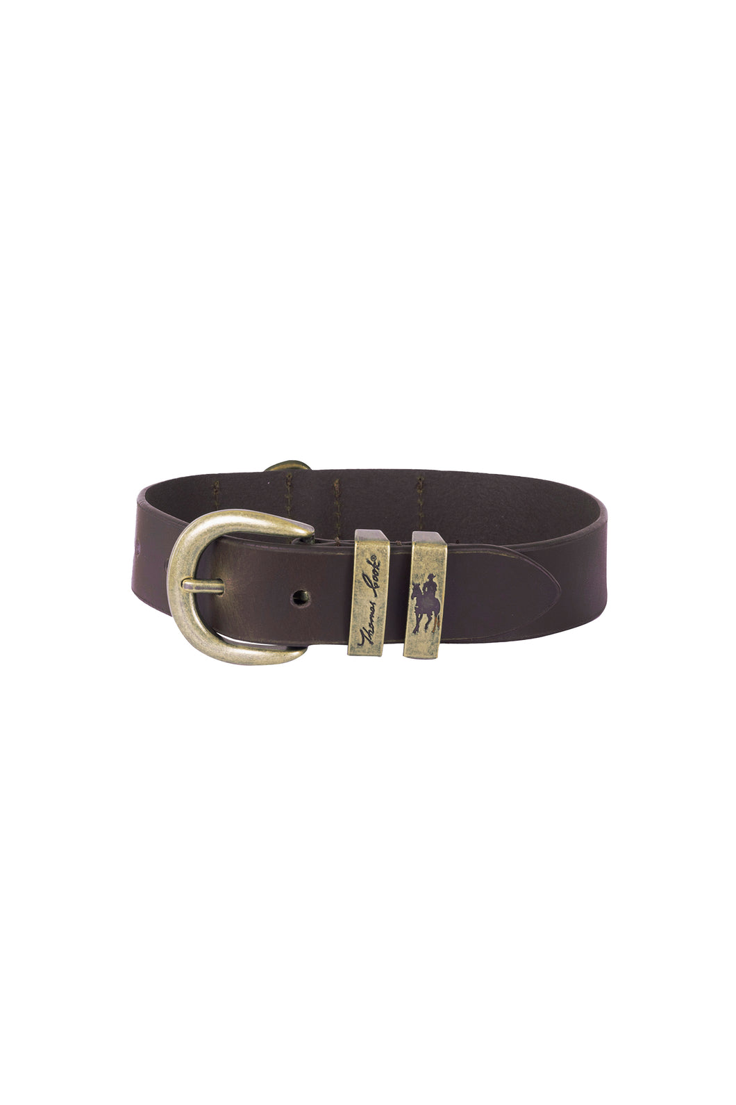 THOMAS COOK TWIN KEEPER LEATHER DOG COLLAR