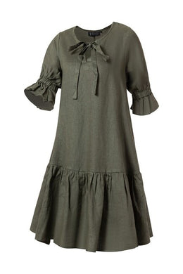 Pilbara Womens Tilly Linen 3/4 Sleeve Dress