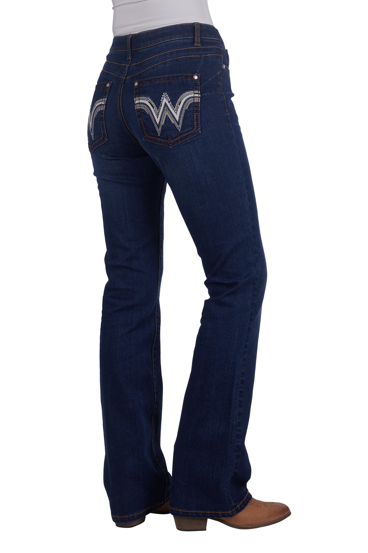 Wrangler Womens Tilly Jeans Q-Baby Booty 34 Inch Leg