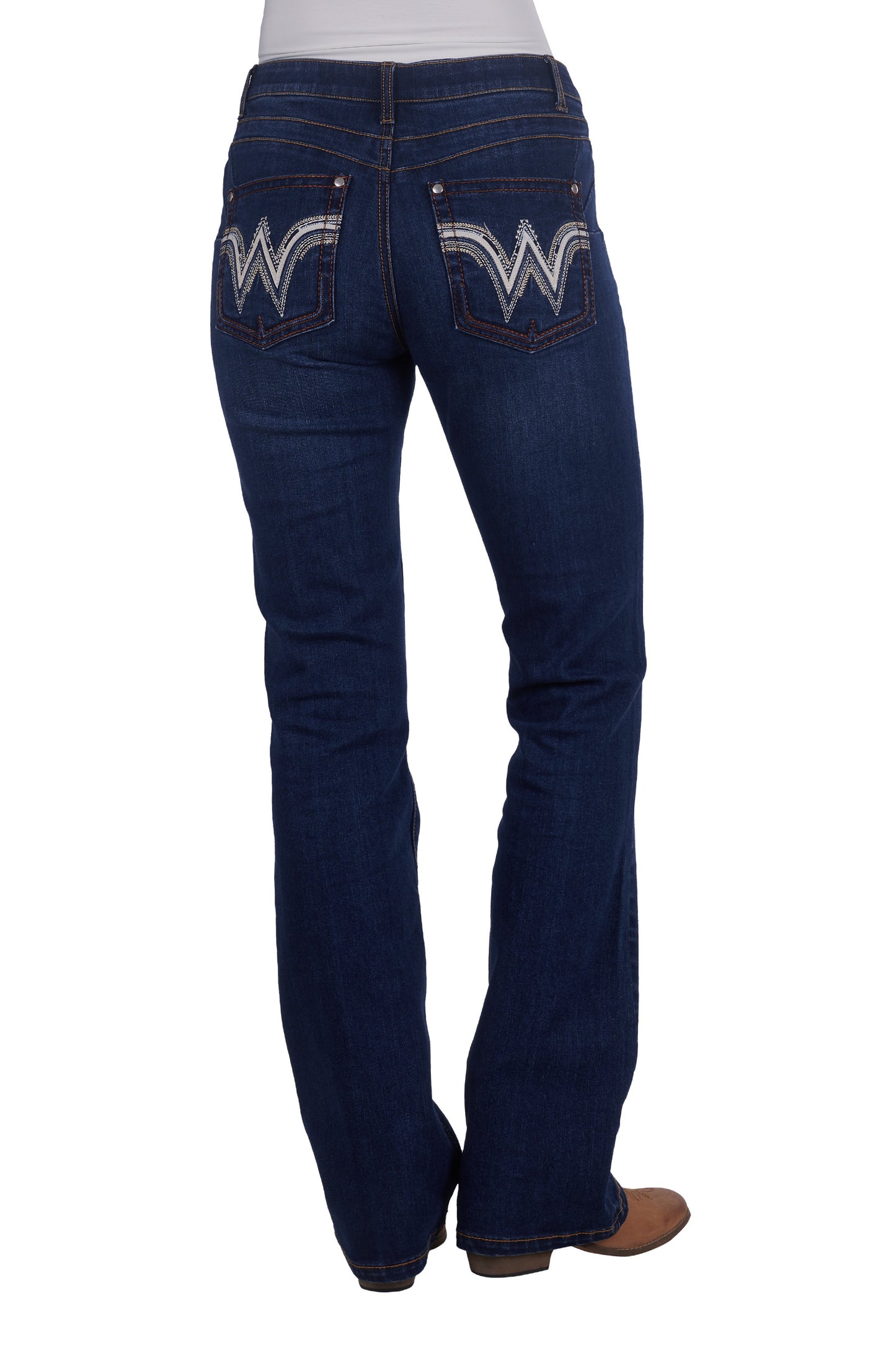 Wrangler Womens Tilly Jeans Q-Baby Booty 34 Inch Leg