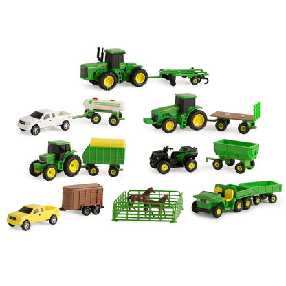 John Deere 1:64 Scale Replica Farm and Vehicle 20 Piece Toy Set