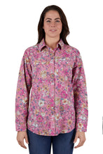 Load image into Gallery viewer, Hard Slog Womens Naoma Full Placket Long Sleeve Shirt