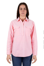 Load image into Gallery viewer, Hard Slog Womens Jas Half Placket Long Sleeve Shirt