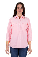 Load image into Gallery viewer, Hard Slog Womens Jas Half Placket Long Sleeve Shirt