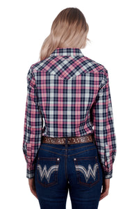 Wrangler Womens Greta Long Sleeve Western Shirt