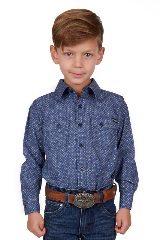 Pure Western Boys Melville Long Sleeve Shirt
