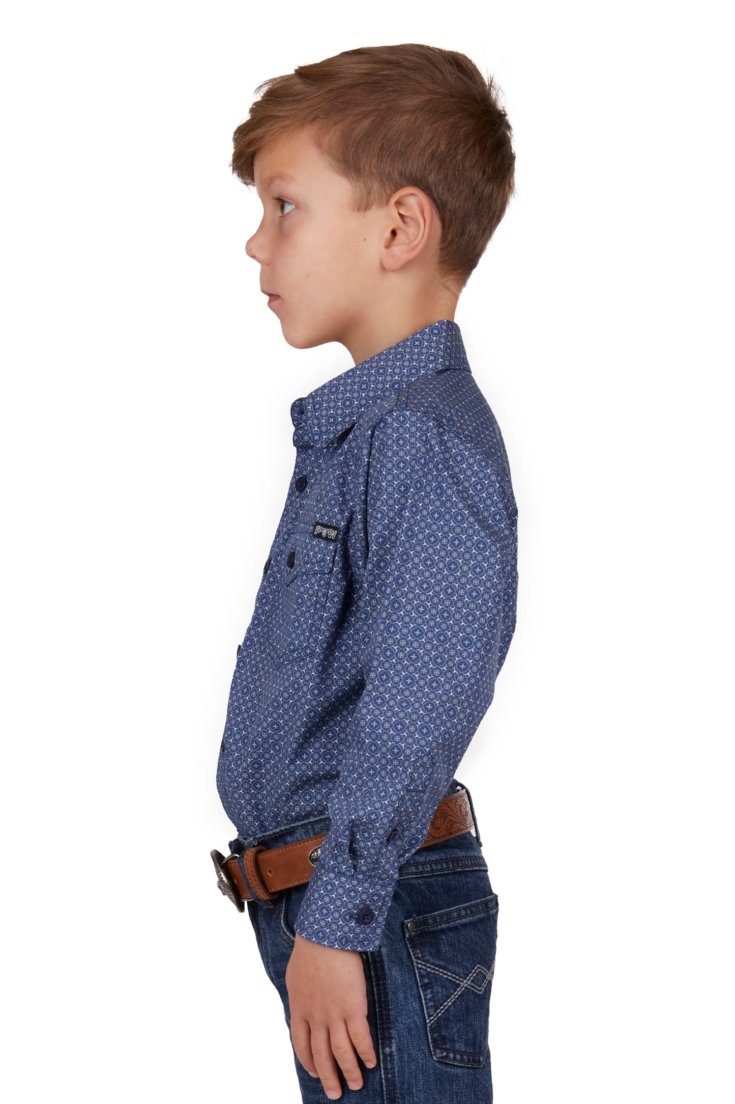 Pure Western Boys Melville Long Sleeve Shirt
