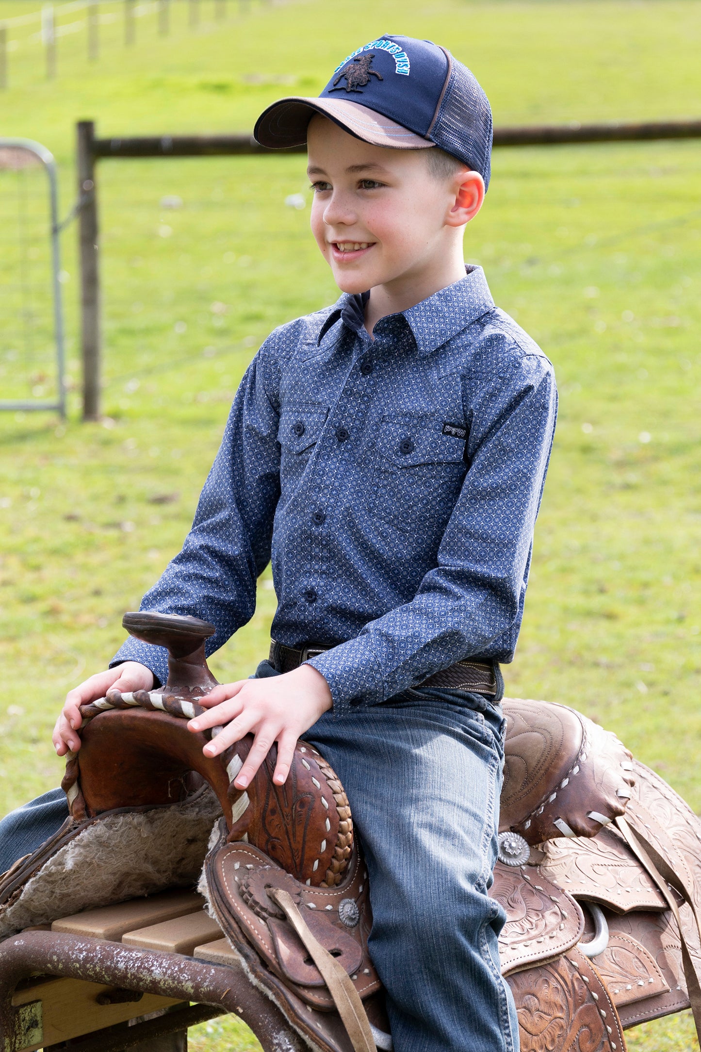 Pure Western Boys Melville Long Sleeve Shirt