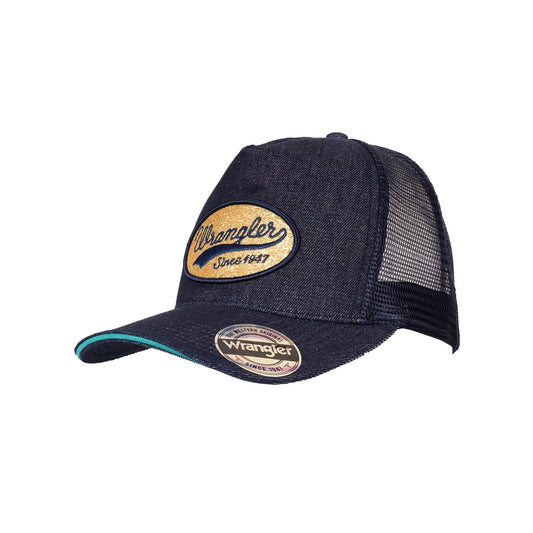 Wrangler Nat High Profile Ponytail Trucker Cap