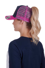 Load image into Gallery viewer, Wrangler Pheobe High Profile Ponytail Trucker Cap