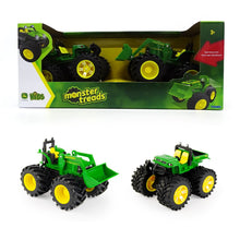 Load image into Gallery viewer, John Deere Monster Treads Two Pack Toy Vehicles