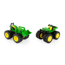 Load image into Gallery viewer, John Deere Monster Treads Two Pack Toy Vehicles