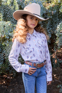 Pure Western Girls Mavis Long Sleeve Shirt