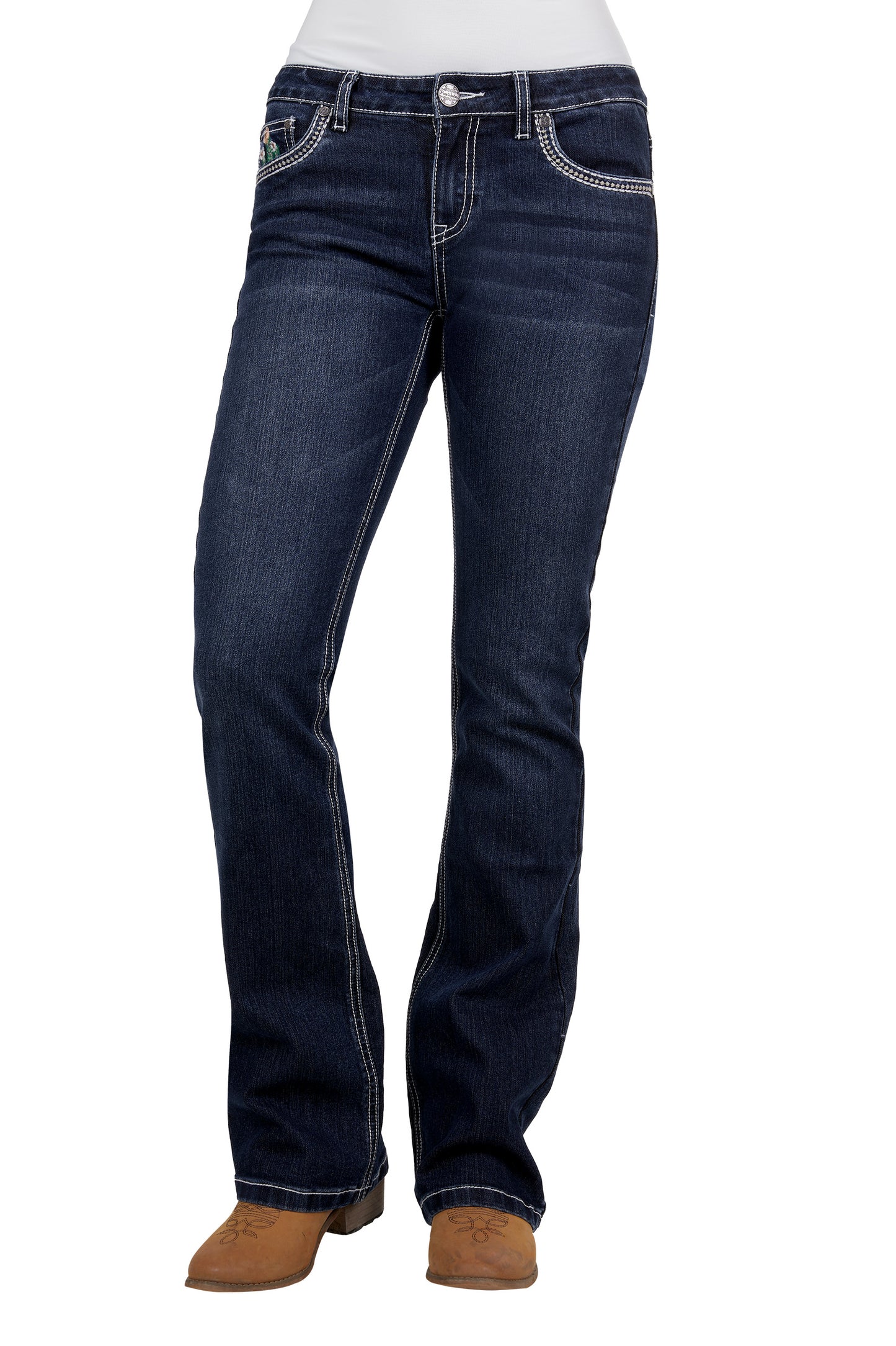 Pure Western Womens Zoe Bootcut Jeans 34 Inch Leg