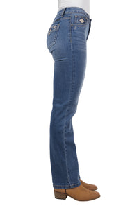 Pure Western Womens Gia Hi Rise Bootcut Jean 34 Inch Leg