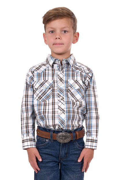 Pure Western Boys Evan Long Sleeve Shirt