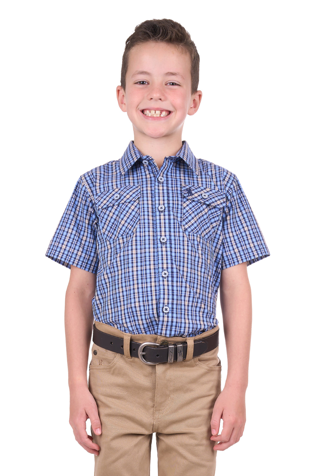 Thomas Cook Boys Gus 2 Pocket Short Sleeve Shirt