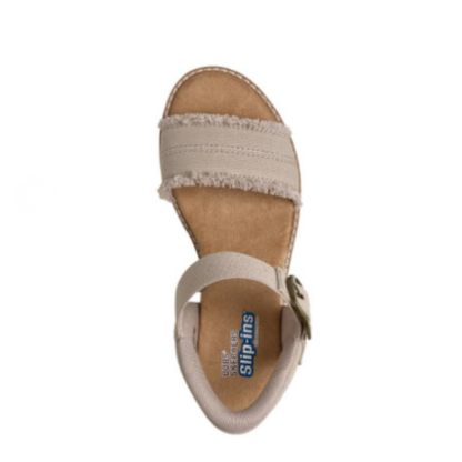 Skechers Womens Slip-Ins Bobs Desert Kiss - Frayed Fun Sandals