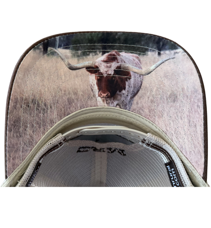 MRC Trucker Cap Brown Longhorn