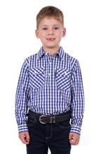 Load image into Gallery viewer, Hard Slog Kids Denny Half Placket Long Sleeve Shirt