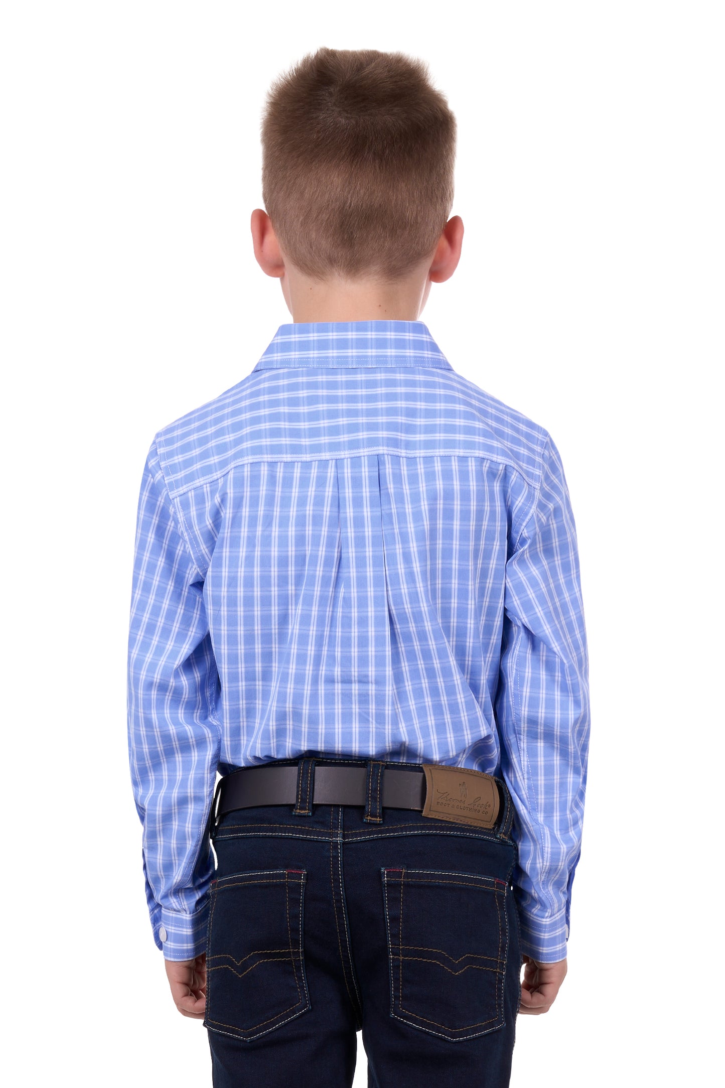 Hard Slog Kids Ron Half Placket Long Sleeve Country Shirt