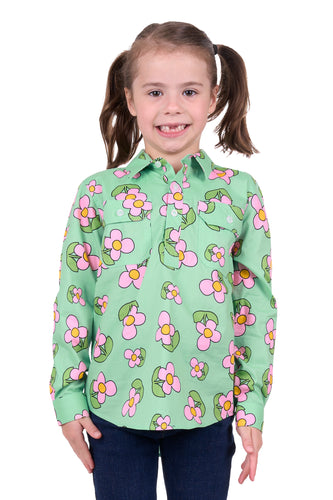 Hard Slog Kids Candy Half Placket Long Sleeve Shirt