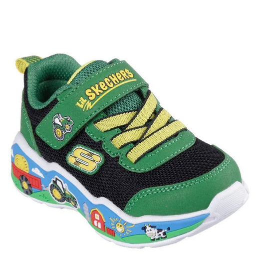 Skechers Toddler John Deere Play Scene - Barn Squad Buddies Shoes