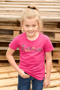 Bullzye Girls Flora Short Sleeve Tee