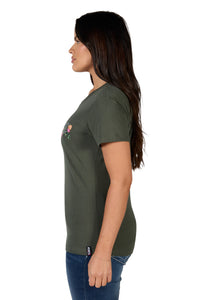 Bullzye Womens Flora Short Sleeve Tee