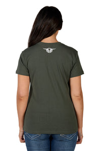 Bullzye Womens Flora Short Sleeve Tee