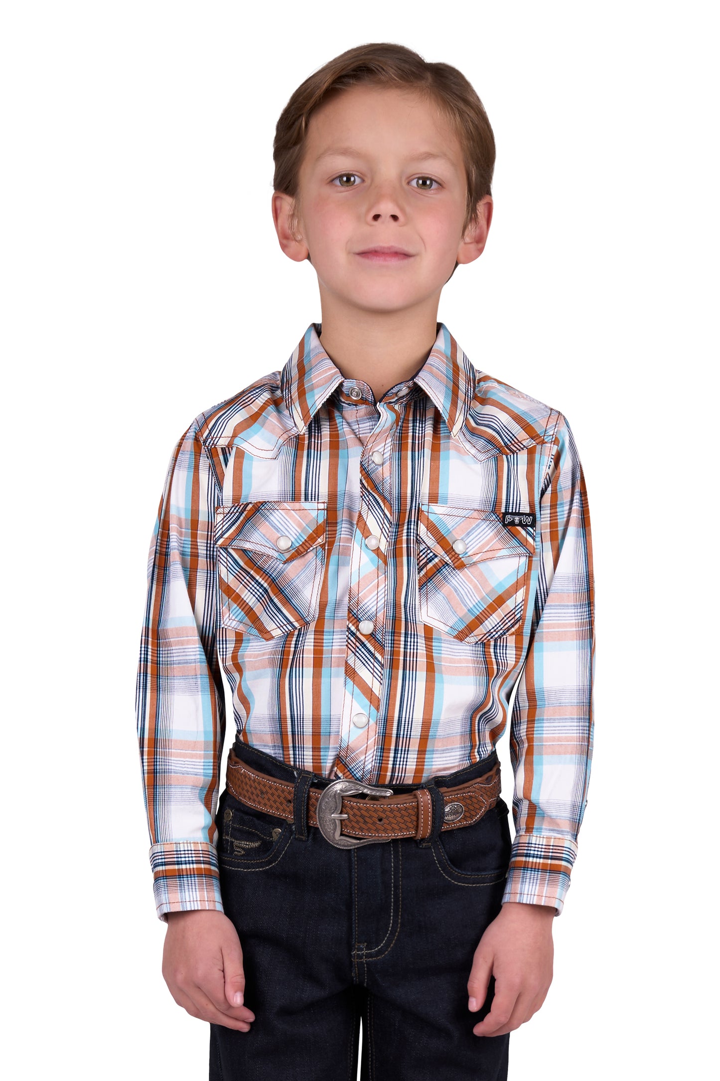Pure Western Boys Axel Long Sleeve Shirt