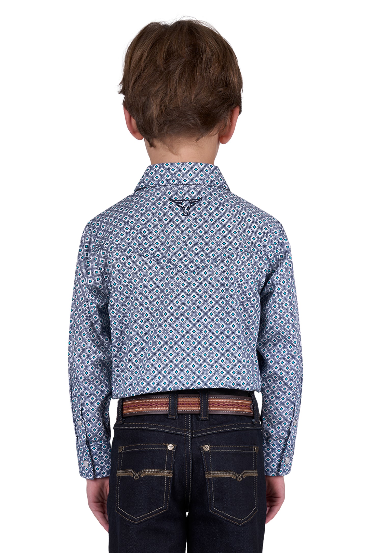 Pure Western Boys Mark Long Sleeve Shirt