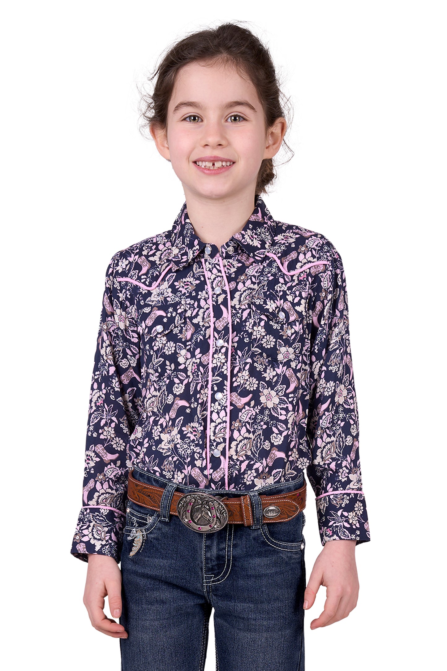 Pure Western Girls Hannah Long Sleeve Shirt
