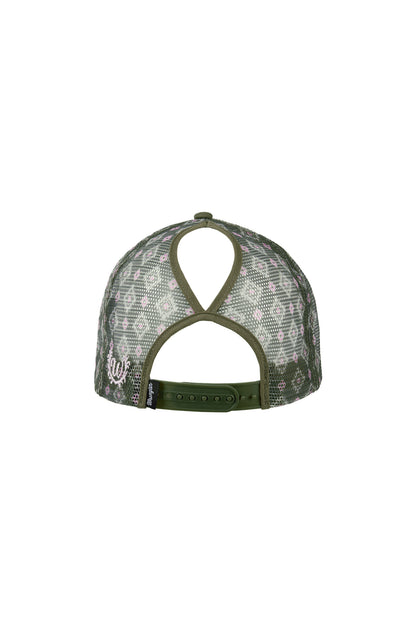 Wrangler Petra High Profile Ponytail Trucker Cap