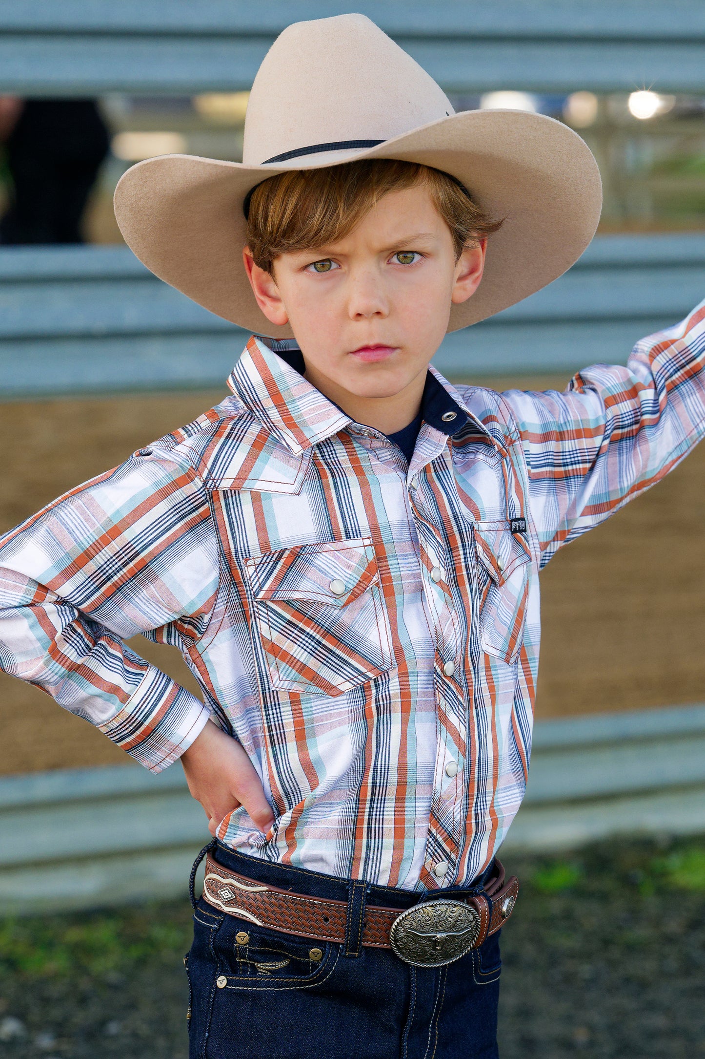 Pure Western Boys Axel Long Sleeve Shirt