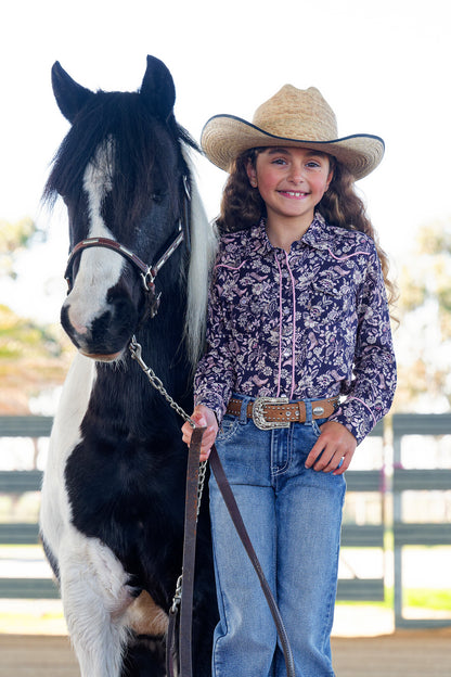Pure Western Girls Hannah Long Sleeve Shirt
