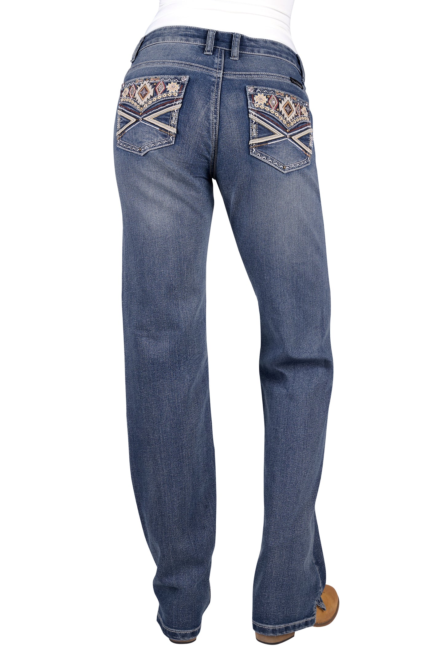 Pure Western Womens Rue Straight Jeans 34 Inch Leg