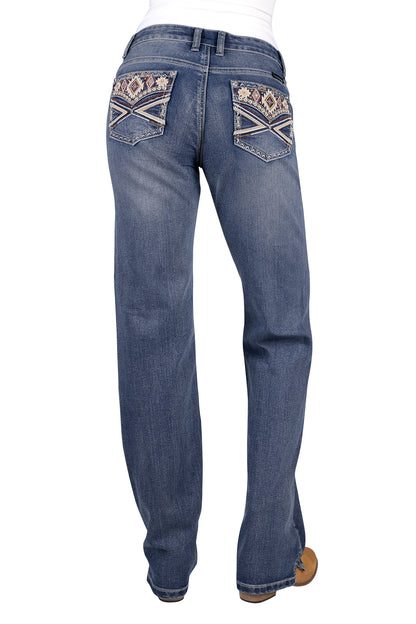 Pure Western Womens Rue Straight Jeans 34 Inch Leg