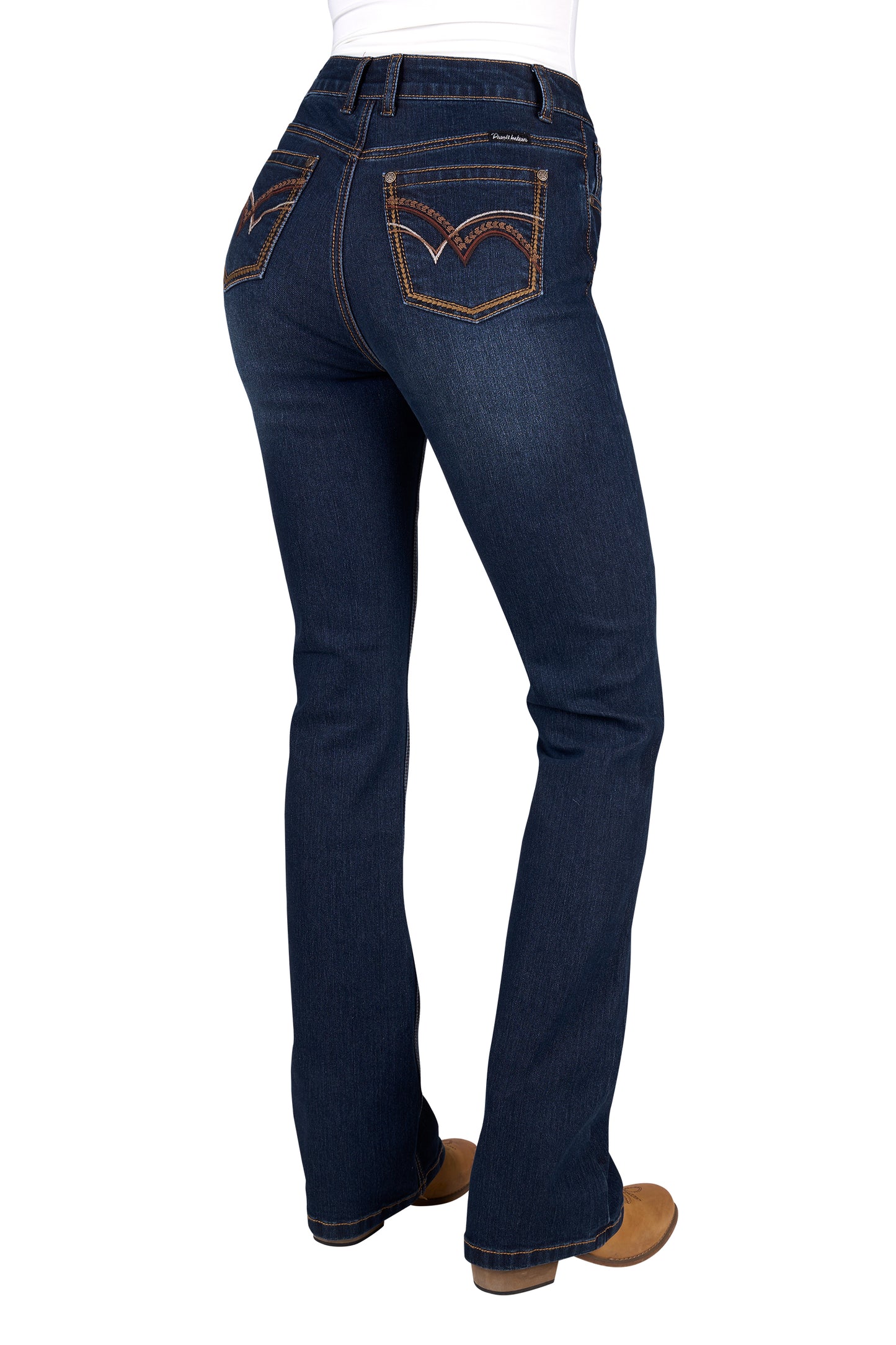 Pure Western Womens Sam Hi Rise Bootcut Jeans 34 Inch Leg