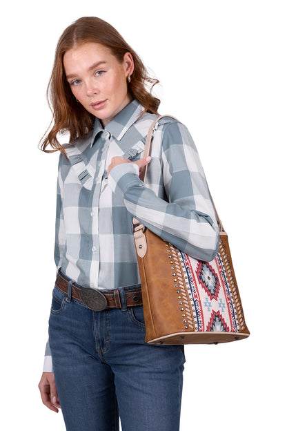 Wrangler Womens Celina Check Long Sleeve Shirt