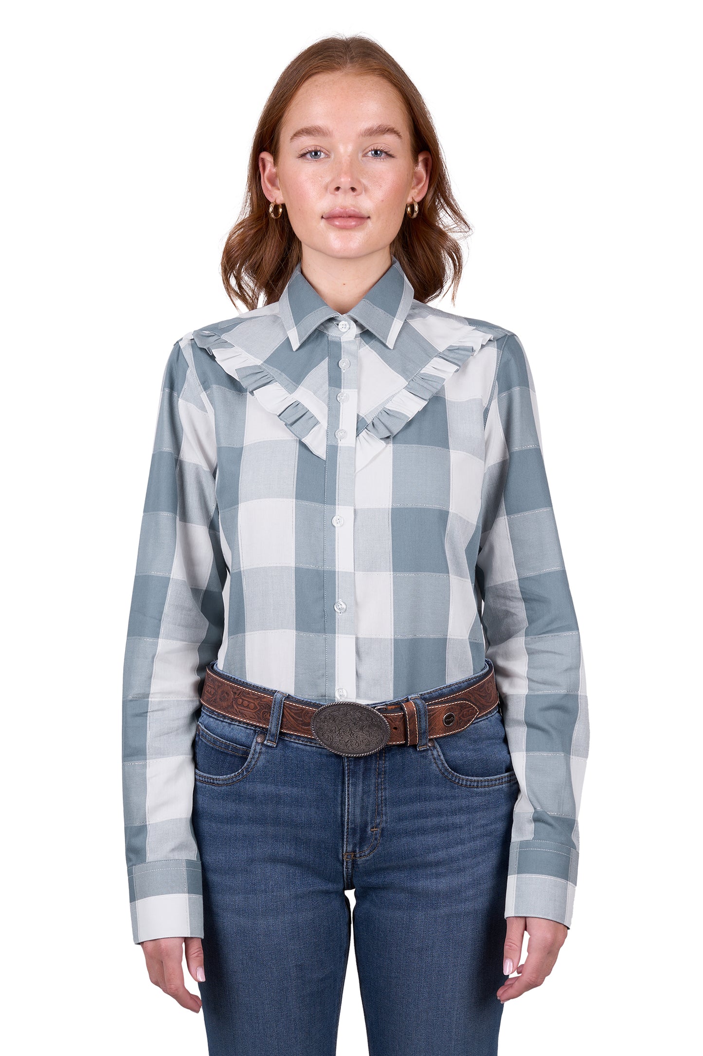 Wrangler Womens Celina Check Long Sleeve Shirt