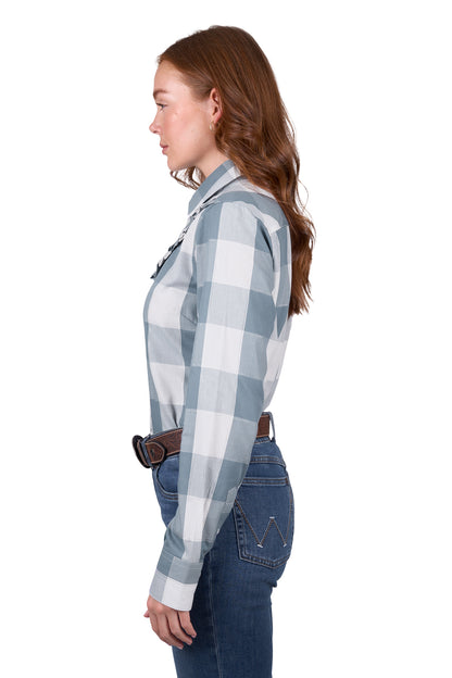 Wrangler Womens Celina Check Long Sleeve Shirt